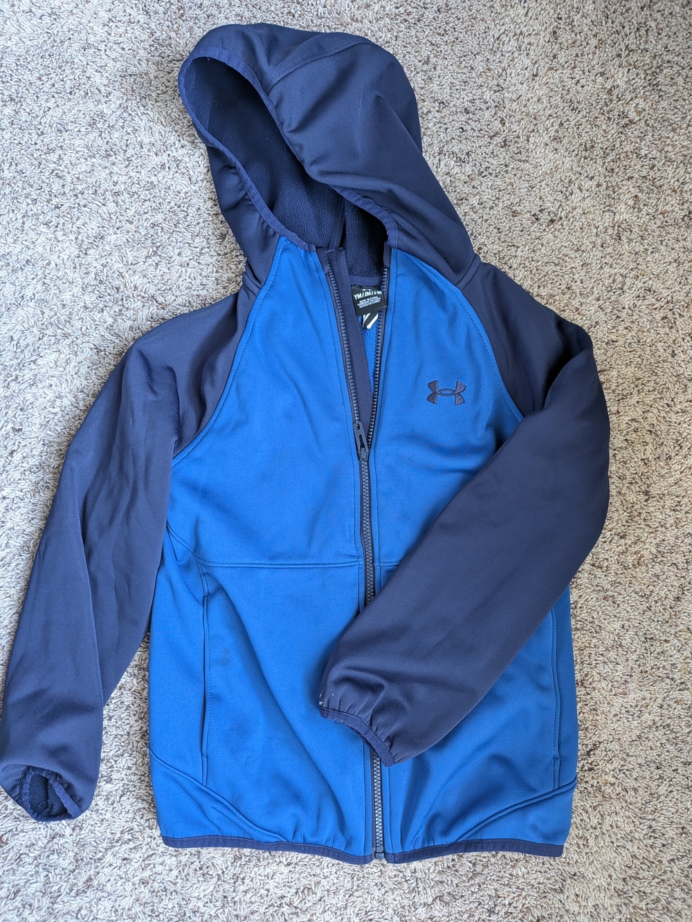 Boys Under Armour Blue Hooded Full-Zip Jacket